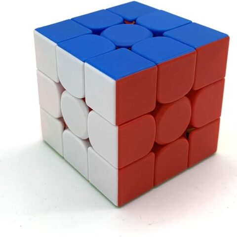Non Magnetic 3x3 Speed Cube – Stickerless Professional Educational Puzzle with Adjustable Tension & Corner‑Cutting – Smooth Fast Turn, Pre‑Lubed, for...